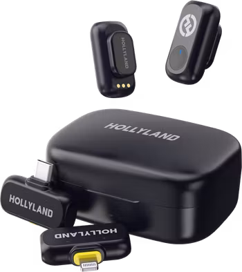 Hollyland LARK A1 Combo with USB-C RX + Lightning RX + Charging Case