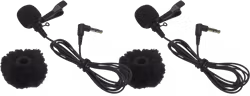 Hollyland Omnidirectional Lavalier Microphone (Black 2-Pack) for Lark Max 2