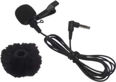 Hollyland Omnidirectional Lavalier Microphone (Black 1-Pack) for Lark Max 2