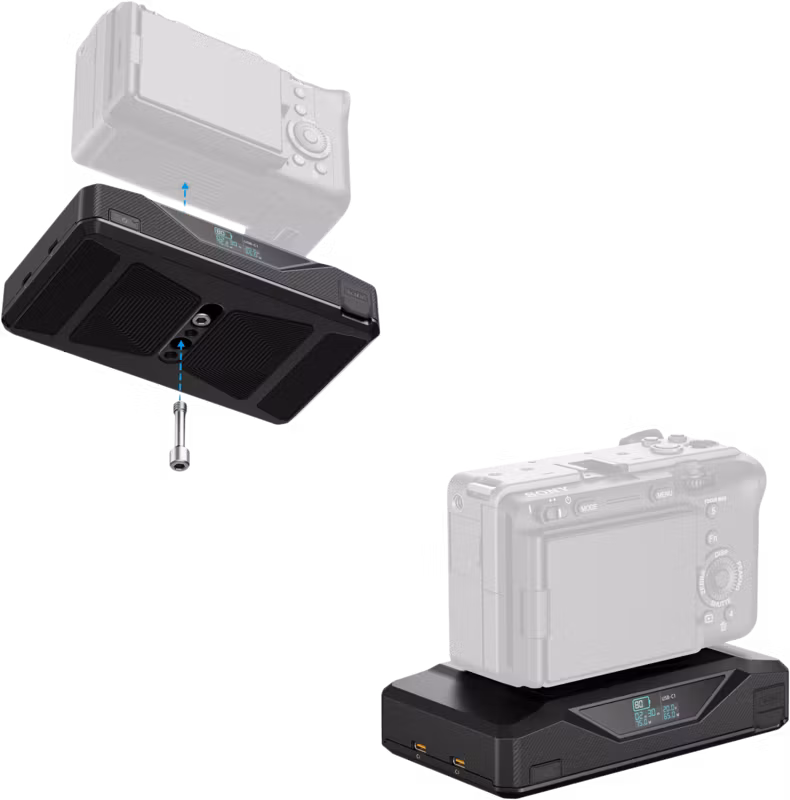 SmallRig 5248 CB75 Camera Base Battery Kit