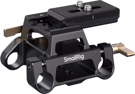 Kit de placa de montaje tipo Arca-Swiss SmallRig 5365 con abrazadera de doble varilla de 15 mm