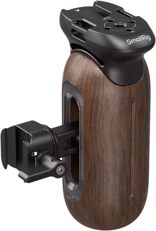 SmallRig 5239 Wooden Side Handle with NATO Clamp