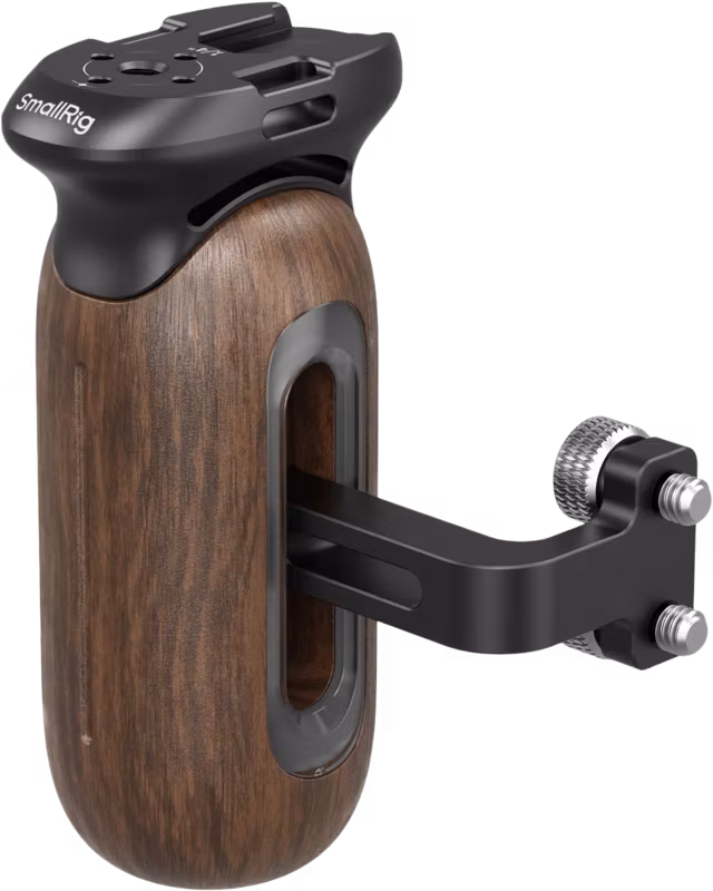 SmallRig 5237 Wooden Side Handle with 1/4"-20 Screw