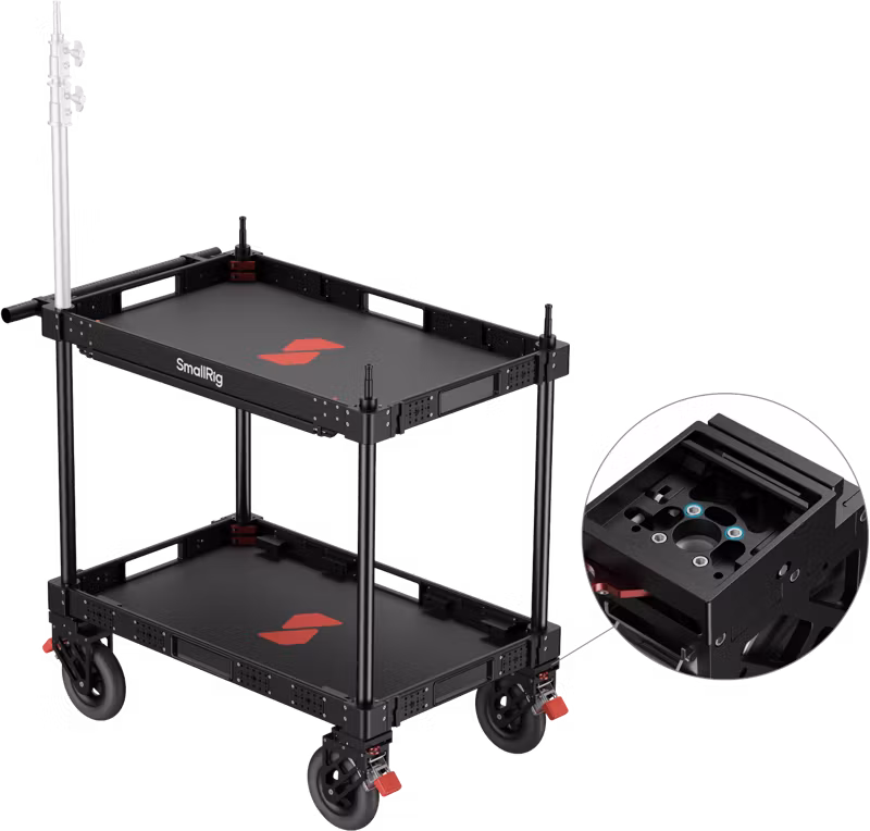 SmallRig 4573 36" Lightweight Video Production Camera Cart