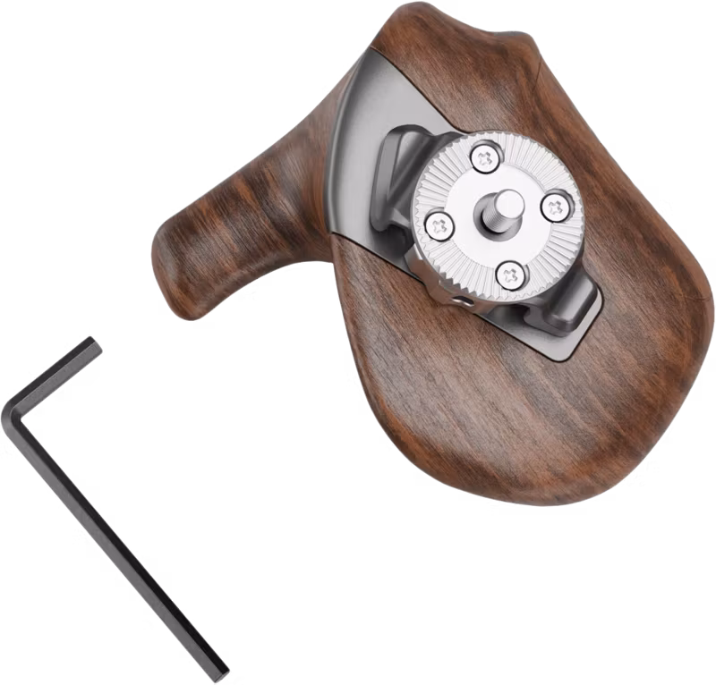 SmallRig 5162 ImageGrip Series Wooden Handle with ARRI Rosette (Left Side)