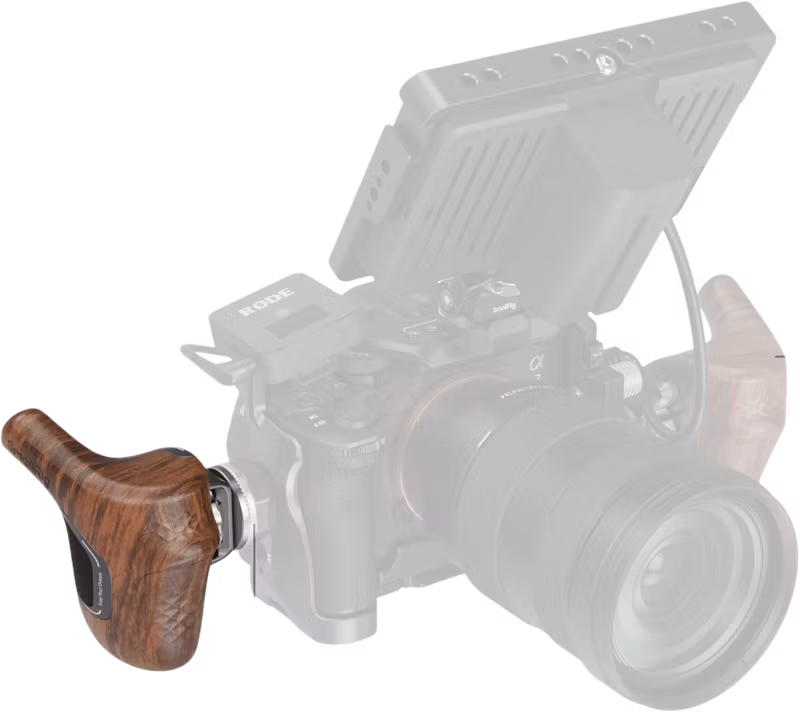SmallRig 5162 ImageGrip Series Wooden Handle with ARRI Rosette (Left Side)