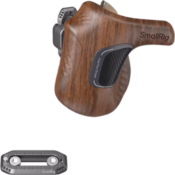 SmallRig 5161 ImageGrip Series Wooden Handle with NATO Clamp (Left Side)