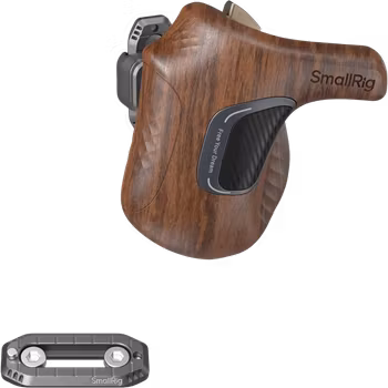 SmallRig 5161 ImageGrip Series Wooden Handle with NATO Clamp (Left Side)