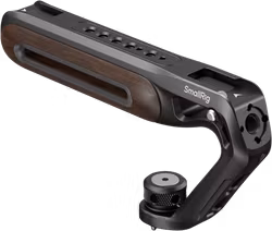 SmallRig 5252 Wooden Top Handle with 1/4''-20 and ARRI 3/8''-16 Locating Screw