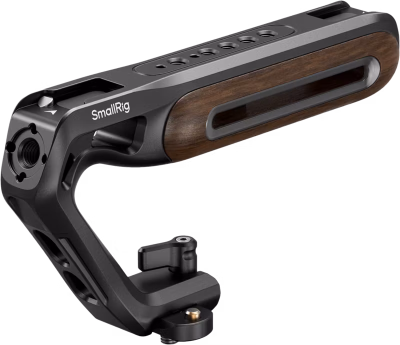 SmallRig 5251 Wooden Top Handle with NATO Clamp
