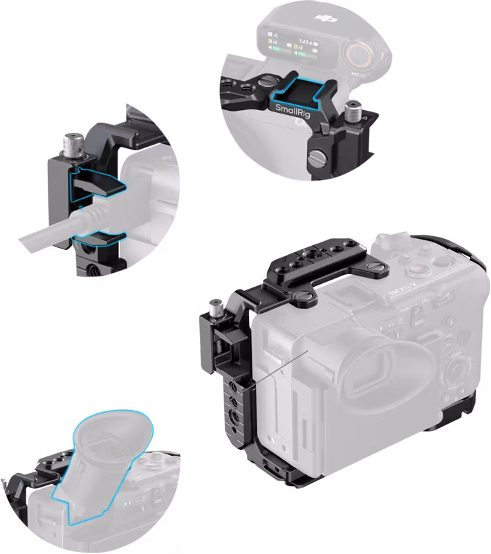 SmallRig 5590 Advanced Cage Kit with Battery Plate for Sony FX2