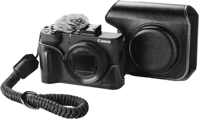 SmallRig 5386 Leather Case Kit for Canon PowerShot V1 Black