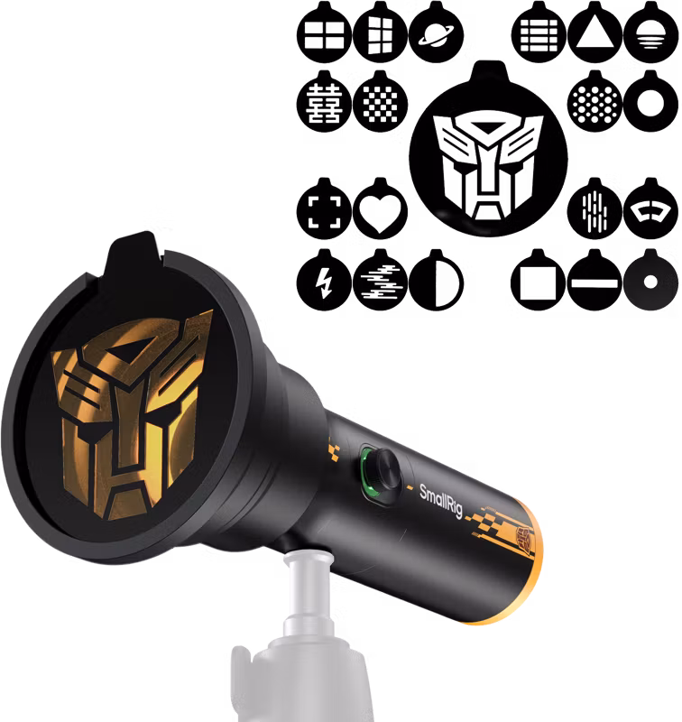 SmallRig 5512 RF 10C Portable Focusable LED Video Light "BumbleBee Edition"