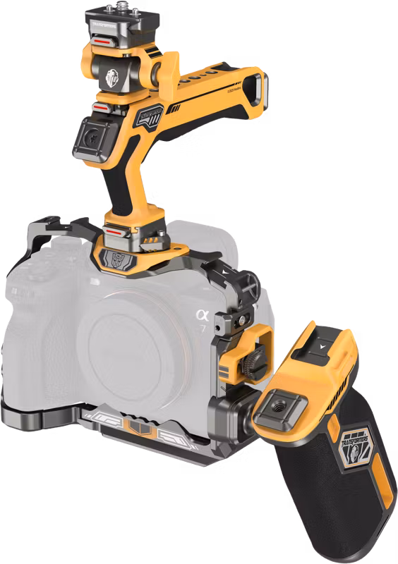 SmallRig 5518 HawkLock Quick Release Cage Kit for Sony A7R V/ A7 IV/ A7S III (Adv Ed) (Bumblebee)