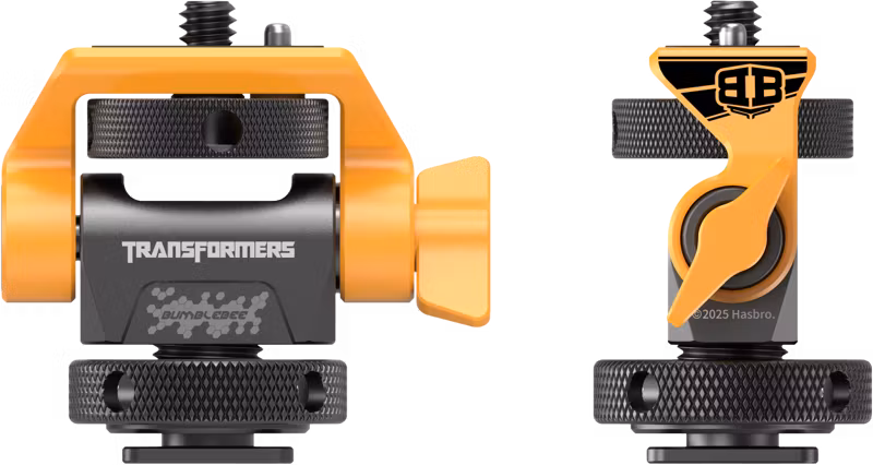 SmallRig 5519 Swivel and Tilt Adjustable Monitor Support with Cold Shoe（BumbleBee Edition）