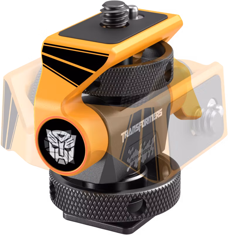 SmallRig 5519 Swivel and Tilt Adjustable Monitor Support with Cold Shoe（BumbleBee Edition）