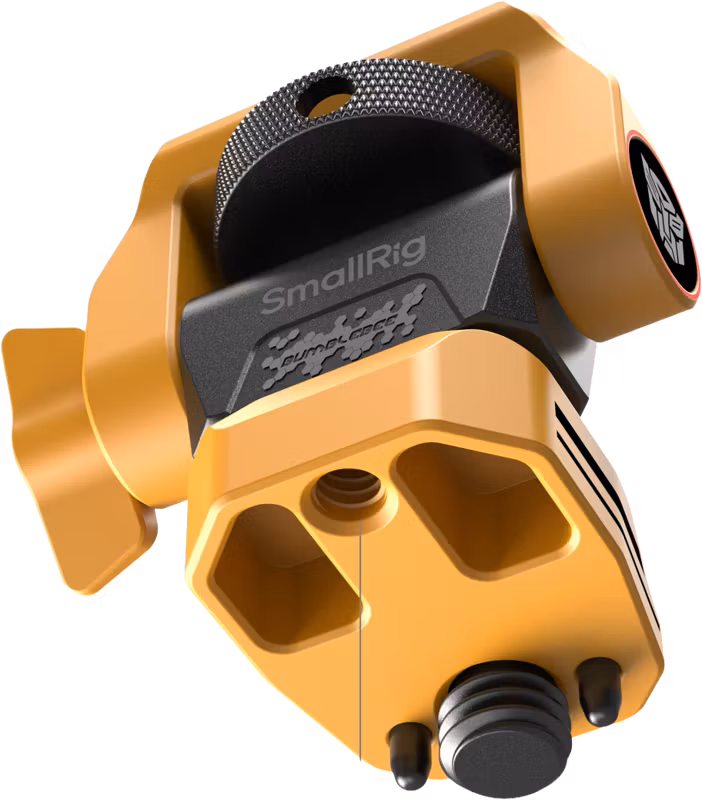SmallRig 5520 Adjustable Monitor Support Compatible with ARRI 3/8''-16 Screws（BumbleBee Edition）