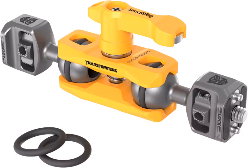 SmallRig 5522 Magic Arm Support with Dual Ball Heads 1/4”-20 Screws（BumbleBee Edition）