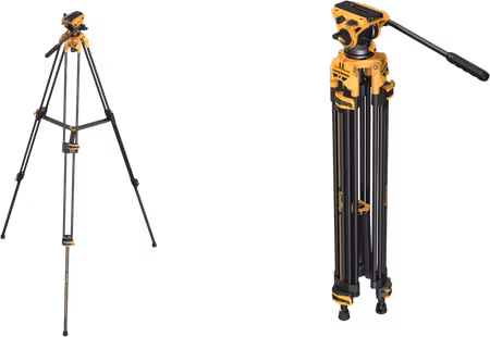 SmallRig 5523 Video Tripod with Heavy-Duty Fluid Head AD-01 (BumbleBee Edition）