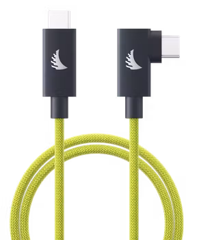 Angelbird Cable I USB-C 4.0 I Solid Flex Cable Right-Angle I Lime I 1 m