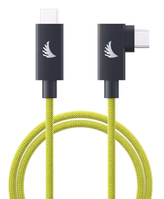 Angelbird Cable I USB-C 4.0 I Solid Flex Cable Right-Angle I Lime I 1 m