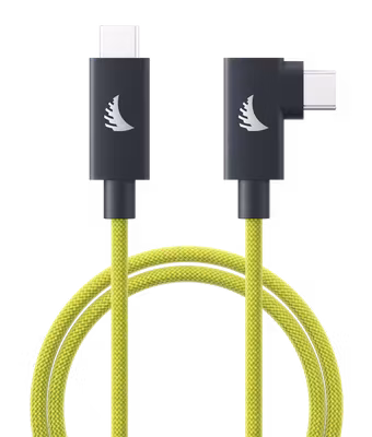 Angelbird Cable I USB-C 4.0 I Solid Flex Cable Right-Angle I Lime I 2 m