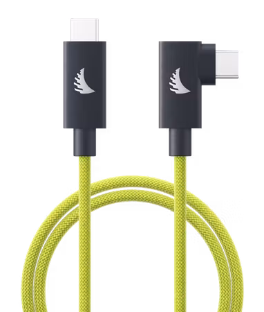 Angelbird Cable I USB-C 4.0 I Solid Flex Cable Right-Angle I Lime I 2 m