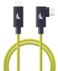 Angelbird Cable I USB-C 4.0 I Solid Flex Cable Right-Angle I Lime I 32 cm