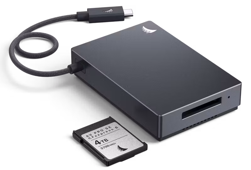 Angelbird Cardreader I Performance Card Reader CFexpress B I USB-C 4.0 Gen 3x2 I up to 40 Gb/s conne
