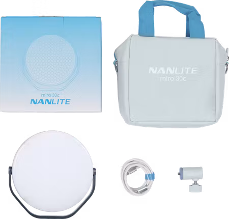 Nanlite Miro 30c LED Full-color Round Panel Light  (Midnight Blue)