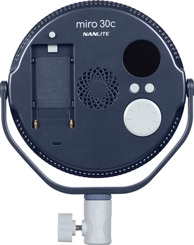 Nanlite Miro 30c LED Full-color Round Panel Light  (Midnight Blue)