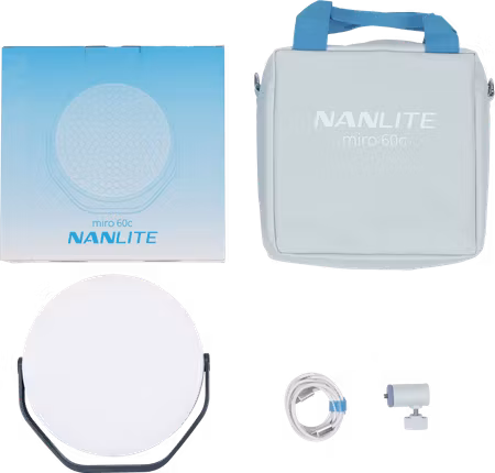 Nanlite Miro 60c LED Full-color Round Panel Light  (Midnight Blue)