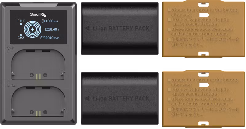 SmallRig 5409 Camera Battery and Charger Kit for Canon LP-E6P