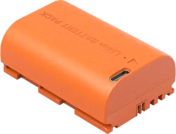 SmallRig 5407 Camera Battery USB-C Rechargeable Canon LP-E6P Orange