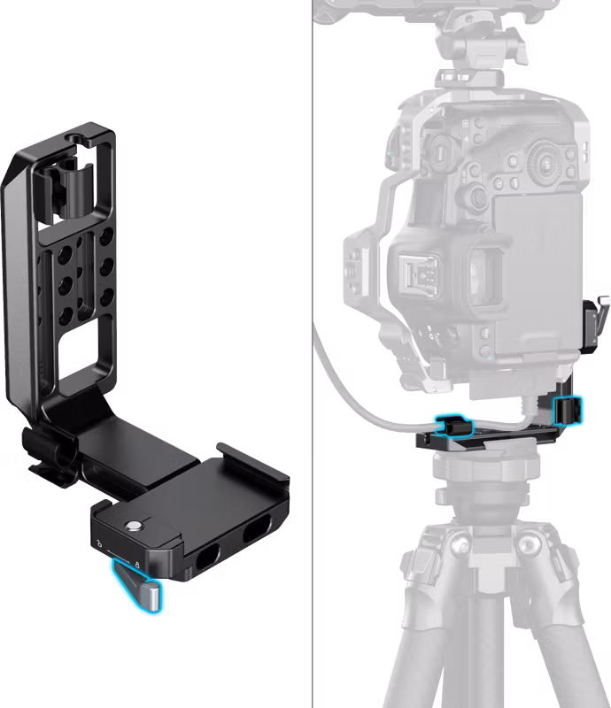 SmallRig 5594 Vertical Mount Plate for Cage with Arca-Type Plate