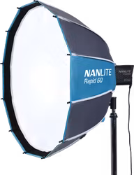 Nanlite Rapid 60 Parabolic Softbox SB-RP60 with Eggcrate for FM Mount