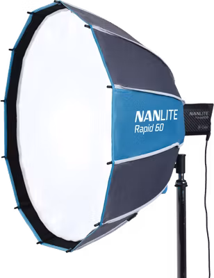 Nanlite Rapid 60 Parabolic Softbox SB-RP60 with Eggcrate for FM Mount