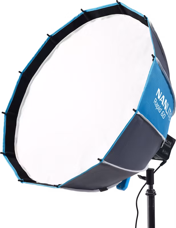Nanlite Rapid 60 Parabolic Softbox SB-RP60 with Eggcrate for FM Mount