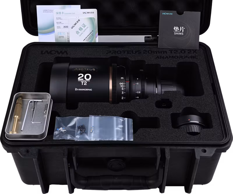Laowa Proteus 2X Anamorphic 20mm T2 -Amber - Arri PL/ Canon EF