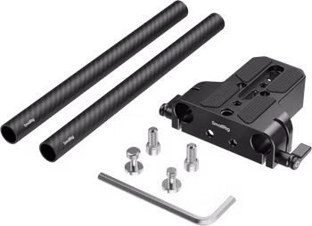 SmallRig 5609 Bottom Mount Plate with Dual 15mm Rod Clamp