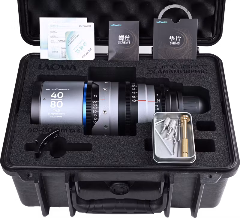 Laowa Sunlight 40-80mm T4.5 2x FF Anamorphic Zoom (Blue) Arri PL