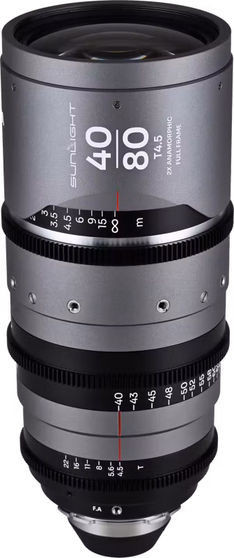 Laowa Sunlight 40-80mm T4.5 2x FF Anamorphic Zoom (Silver) Arri PL