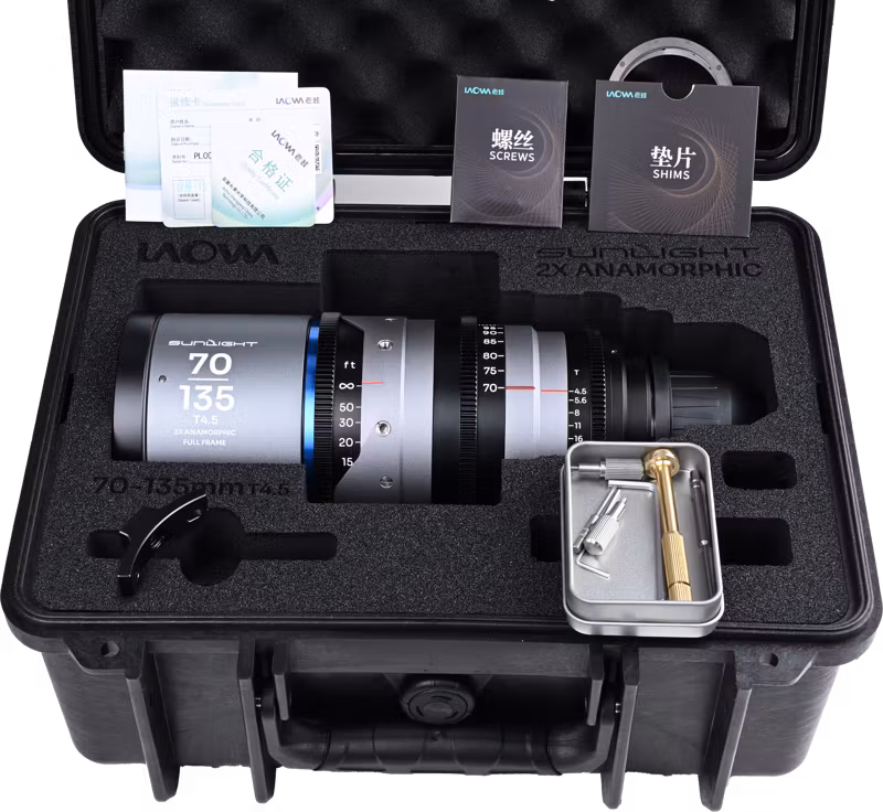 Laowa Sunlight 70-135mm T4.5 2x FF Anamorphic Zoom (Blue) Arri PL