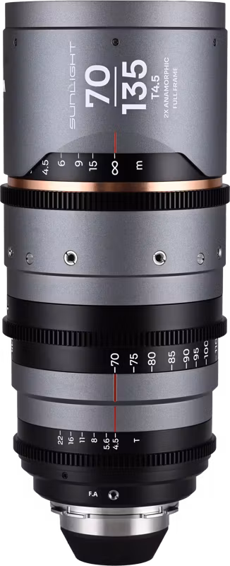 Laowa Sunlight 70-135mm T4.5 2x FF Anamorphic Zoom (Amber) Arri PL