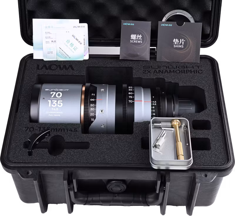 Laowa Sunlight 70-135mm T4.5 2x FF Anamorphic Zoom (Amber) Arri PL