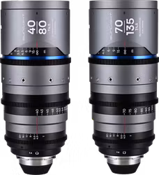 Laowa Sunlight 2X Anamorphic Zoom 2-Lens Bundle (40-80mm,70-135mm) (Blue) Arri PL