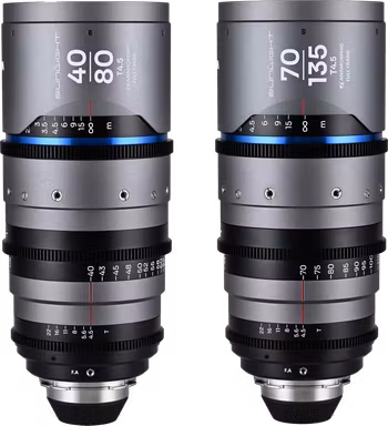 Laowa Sunlight 2X Anamorphic Zoom 2-Lens Bundle (40-80mm,70-135mm) (Blue) Arri PL