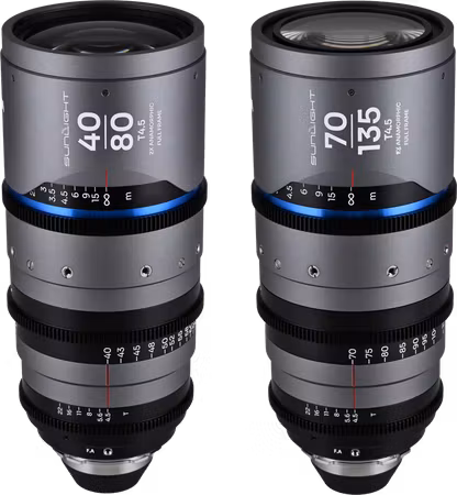 Laowa Sunlight 2X Anamorphic Zoom 2-Lens Bundle (40-80mm,70-135mm) (Blue) Arri PL