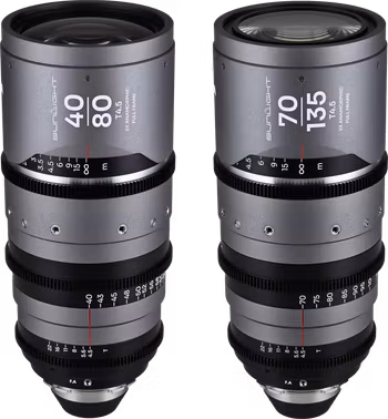 Laowa Sunlight 2X Anamorphic Zoom 2-Lens Bundle (40-80mm,70-135mm) (Silver) Arri PL