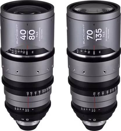 Laowa Sunlight 2X Anamorphic Zoom 2-Lens Bundle (40-80mm,70-135mm) (Silver) Arri PL